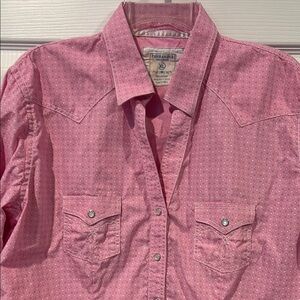 NEW Panhandle Women's Pink Western Button-Down Shirt